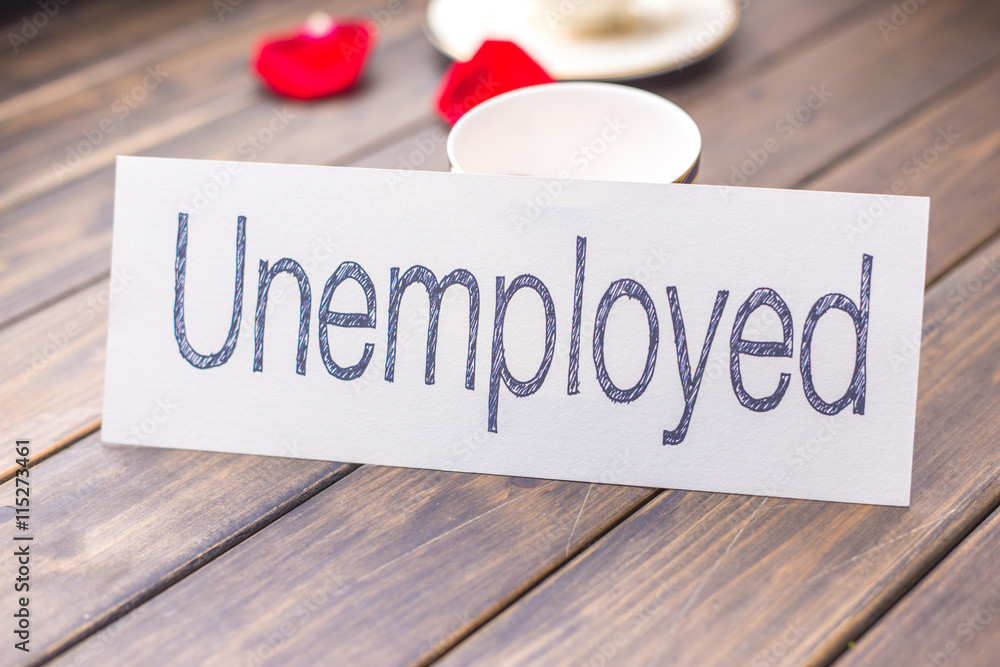 unemployed to employed on white paper