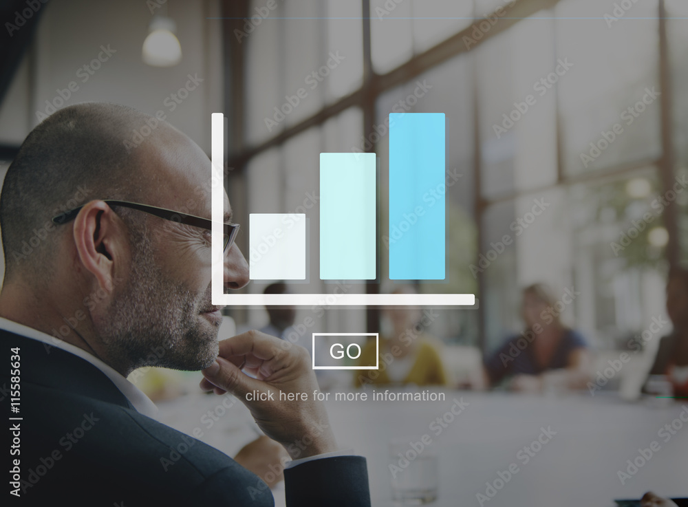 Histogram Statistics Graph Bar Chart concept