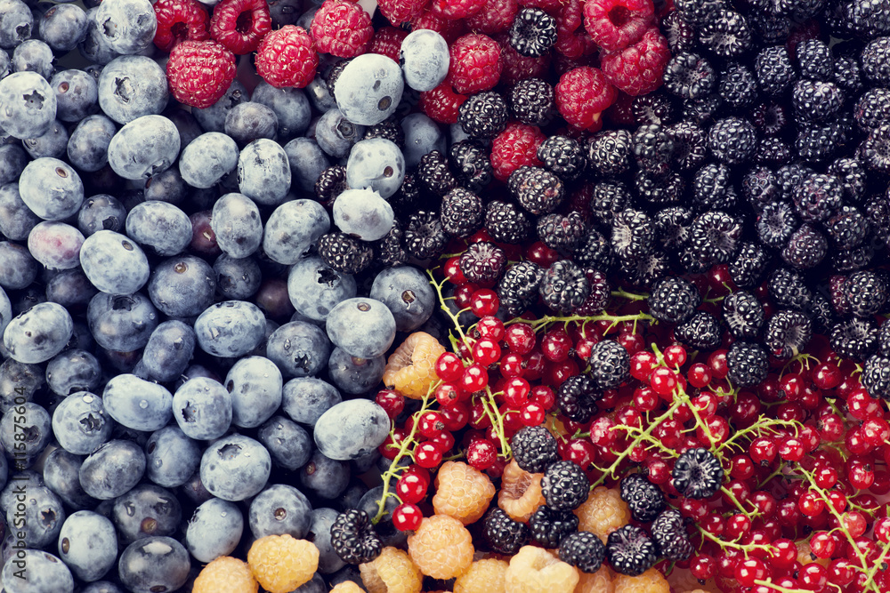 Fresh berries assortment