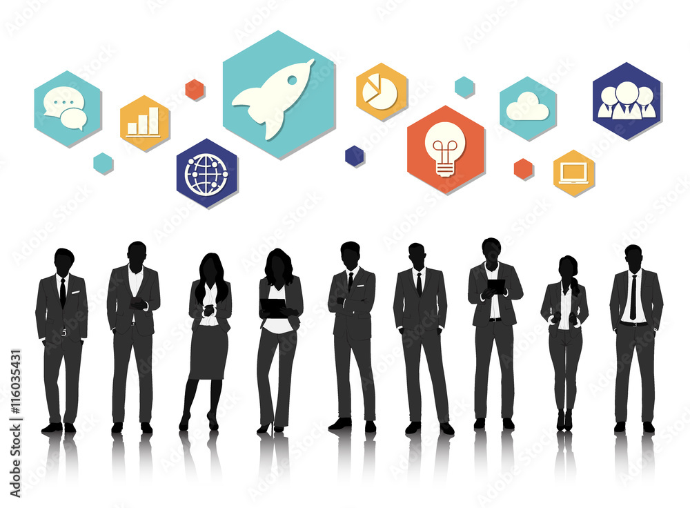 Vector UI Illustration Business People Concept