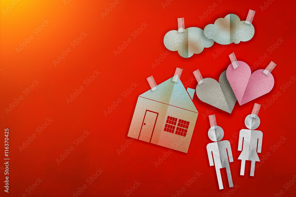 home sweet home concept with paper cut flat style.jpg