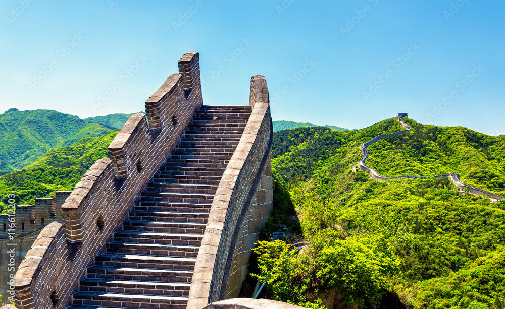 View of the Great Wall at Badaling - China