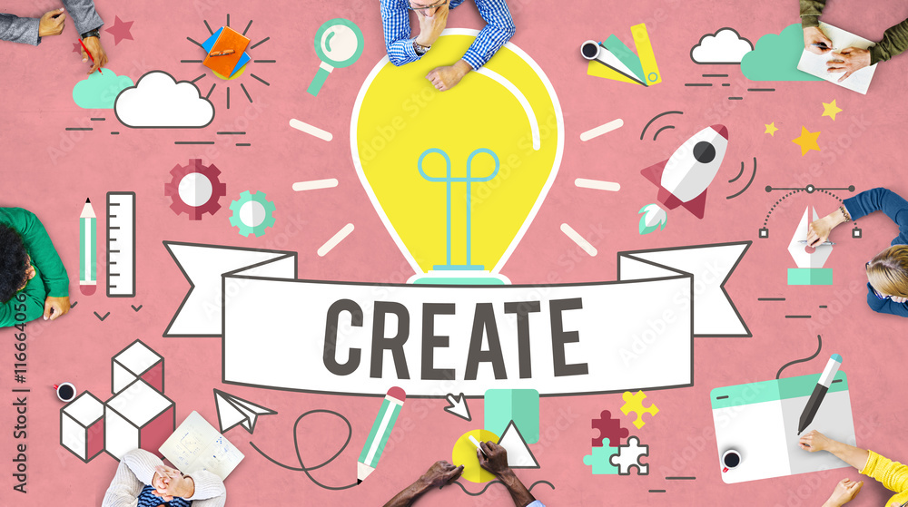 Create Ideas Imagination Plan Thinking Concept