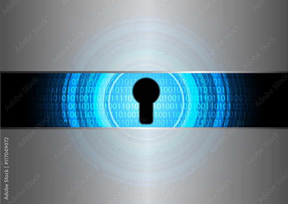 Abstract futuristic and security technology background