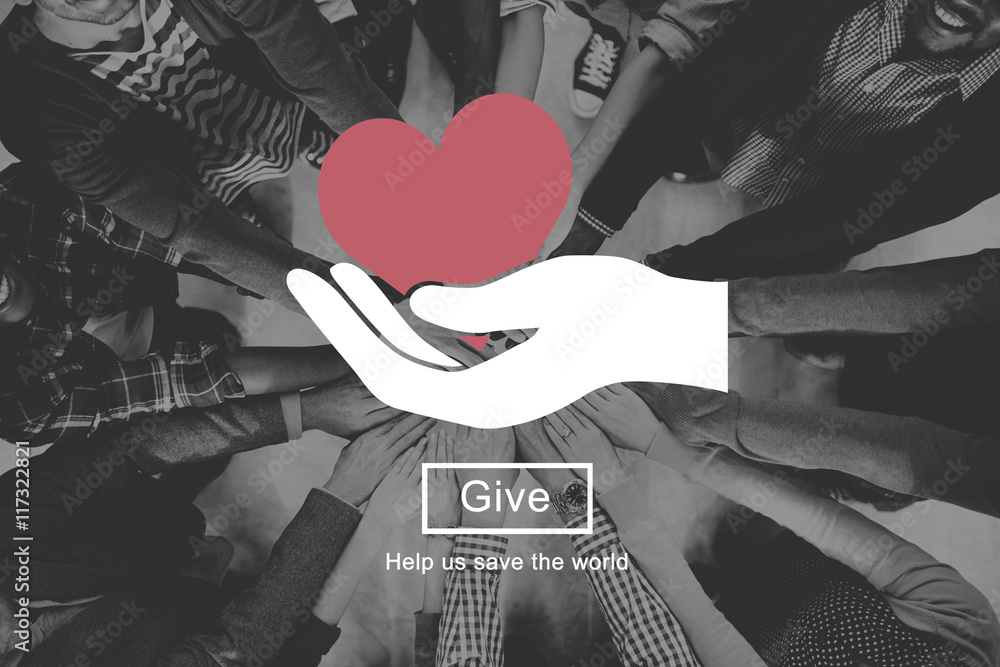 Heart Love Giving Charity Donate Concept