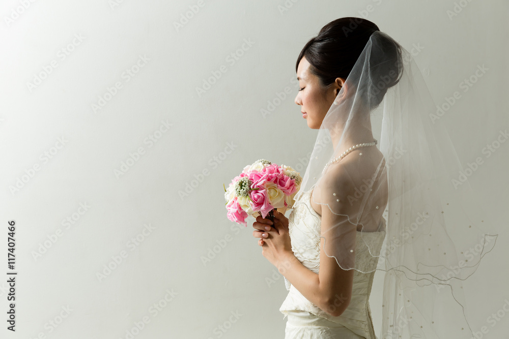 a woman wearing wedding dress