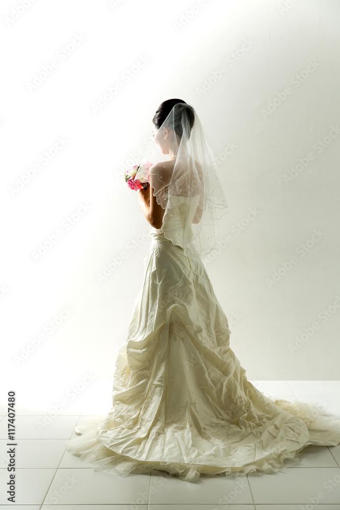 a woman wearing wedding dress