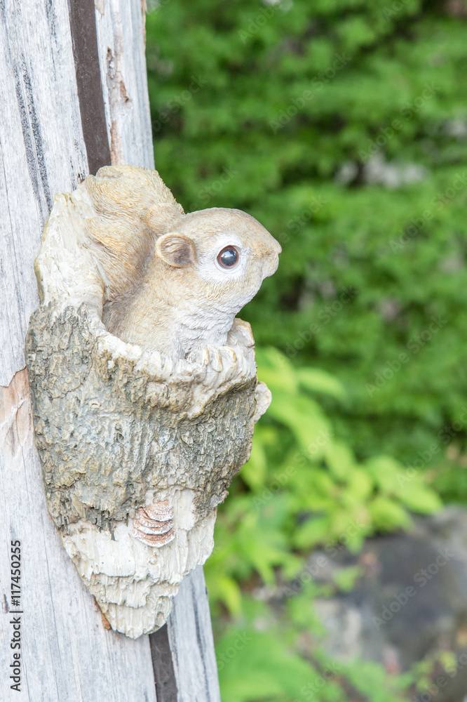 Wooden squirrel