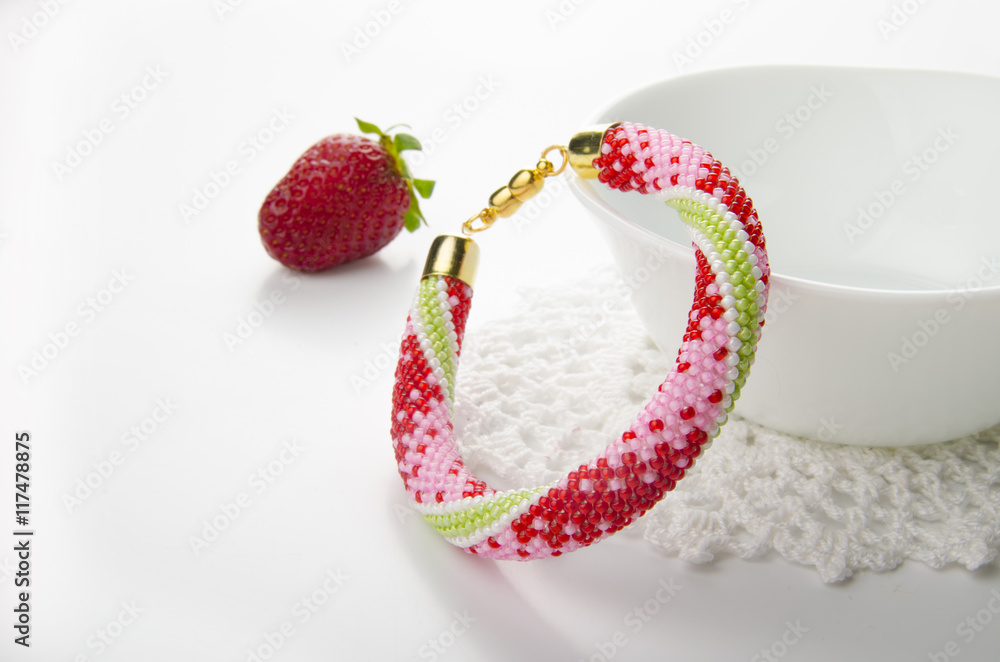 Summer Bead Bracelet. Beadwork.