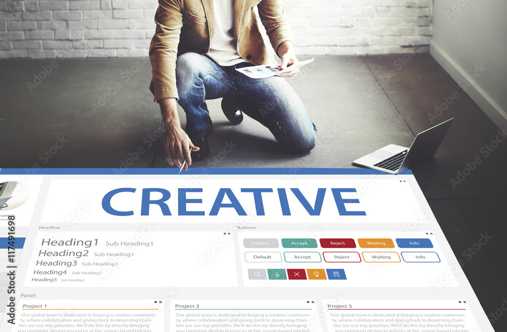 Creative Sample Website Design Template Concept