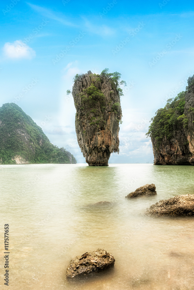 James Bond Island - famous landmark in Phang Nga Bay, near Phuket