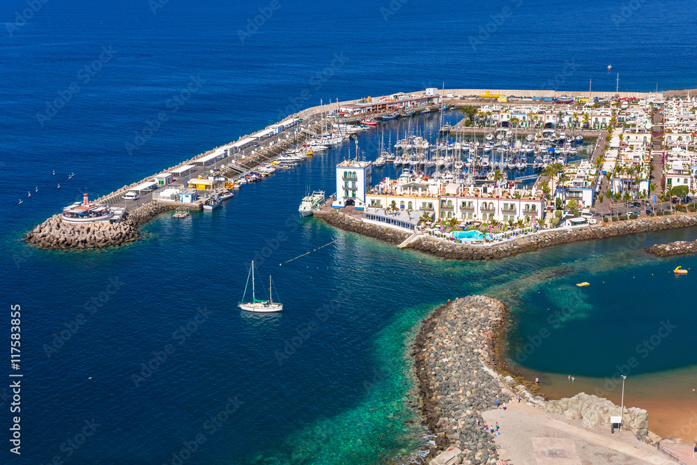 Puerto de Mogan town on the coast of Gran Canaria, Spain