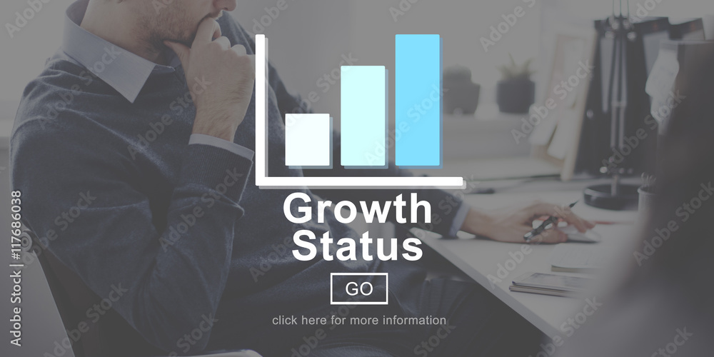 Growth Status Technology Online Website Concept