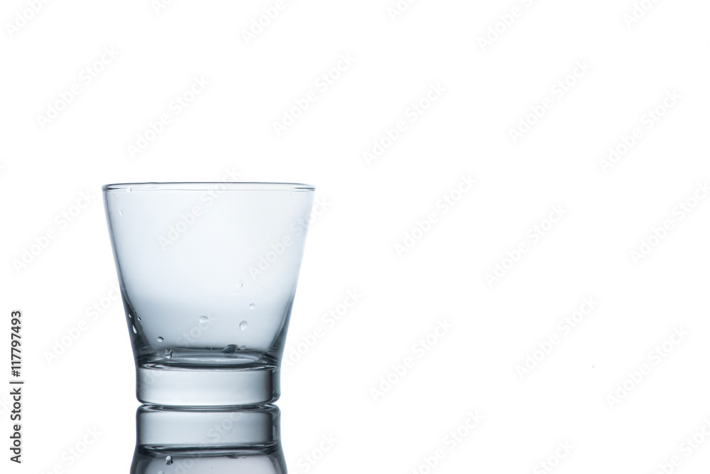 water glass isolated with clipping path included