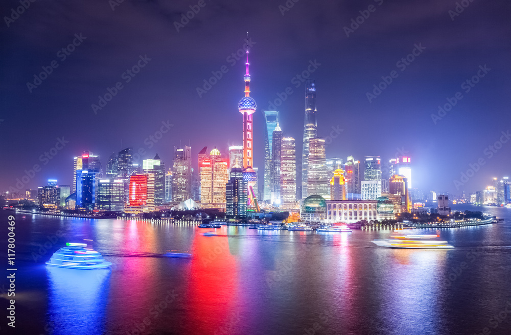 美丽的上海夜景