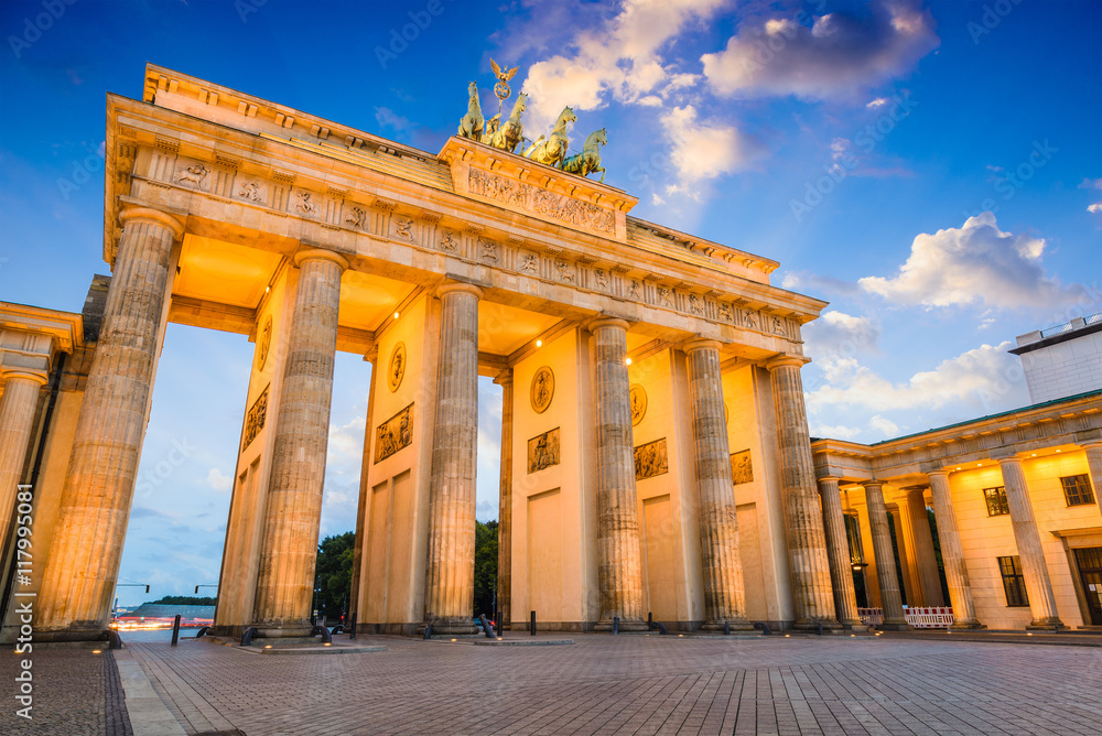 Brandenburg Gate in Berlin, Germany.