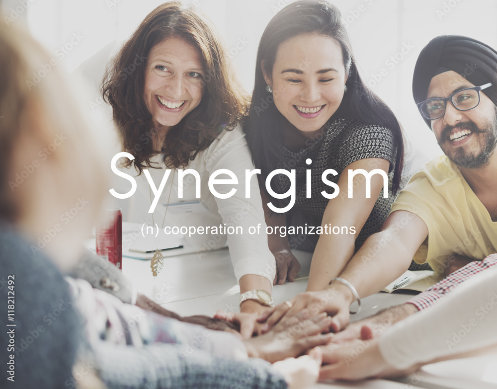 Synergism Team People Graphic Concept