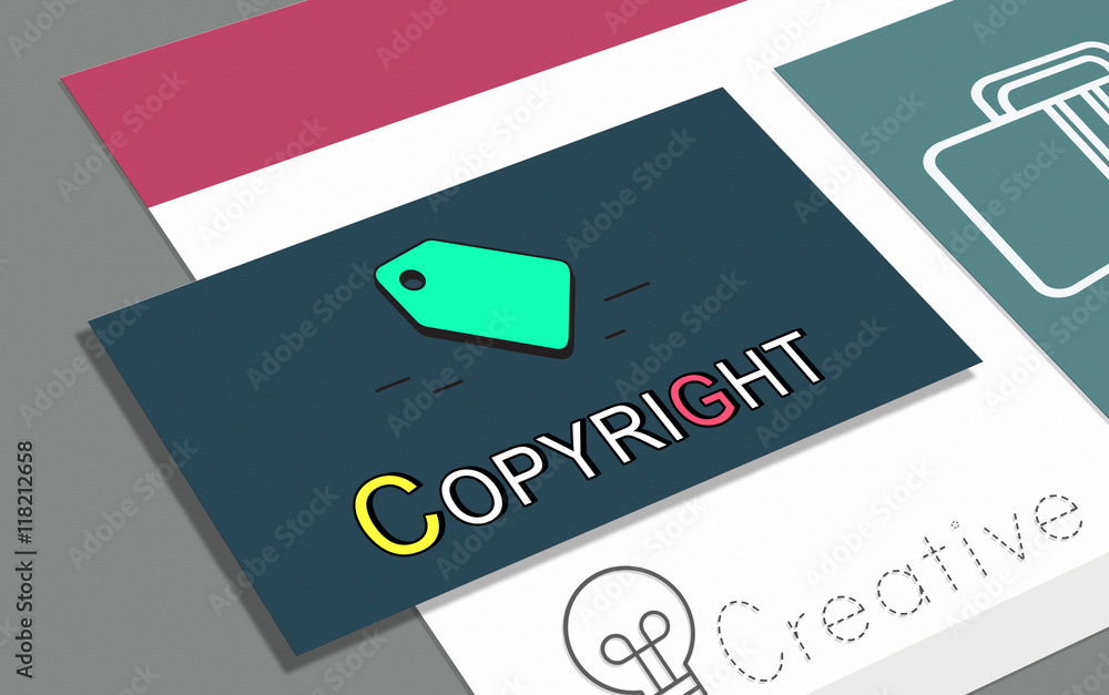 Tag Trademark Copyright Business Marketing Icon Concept