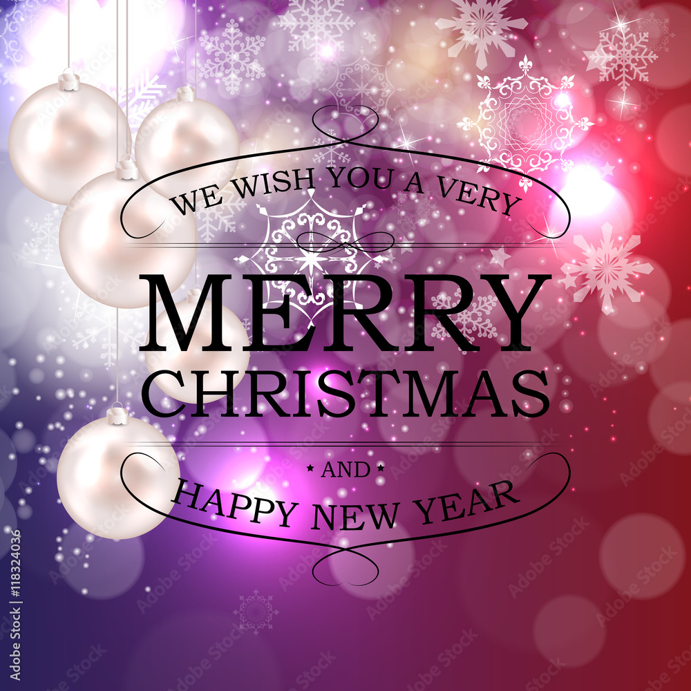 Abstract Beauty Christmas and New Year background