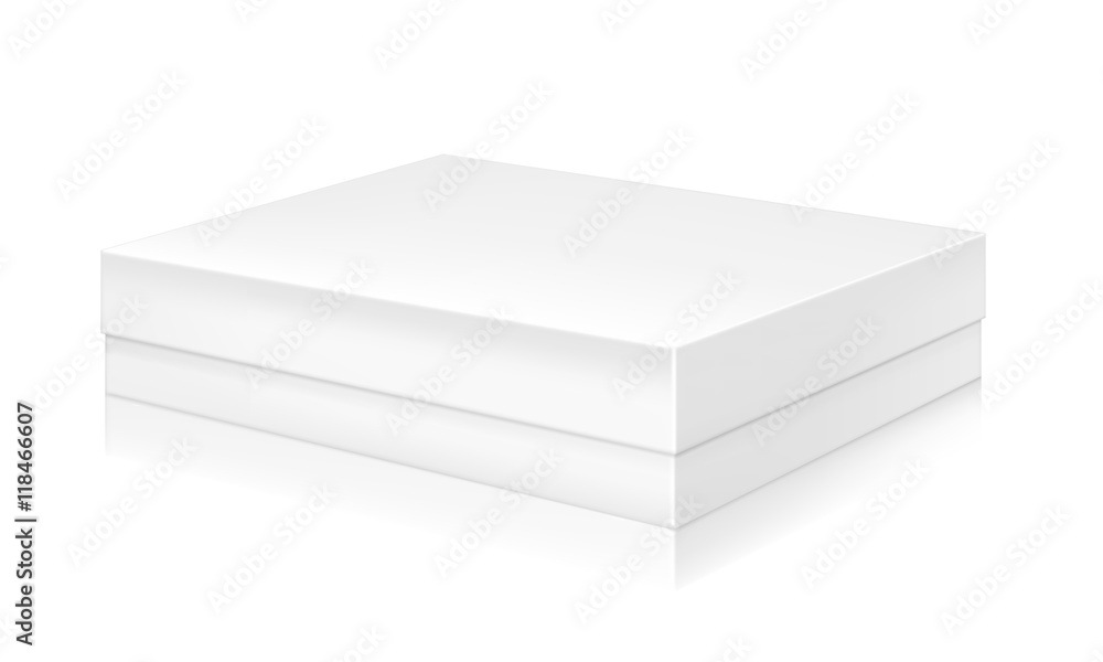 Paper white box mock-up template.