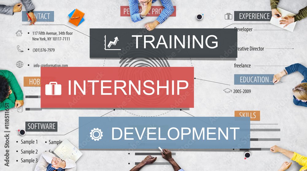 Internship Training Development Business Knowledge Concept