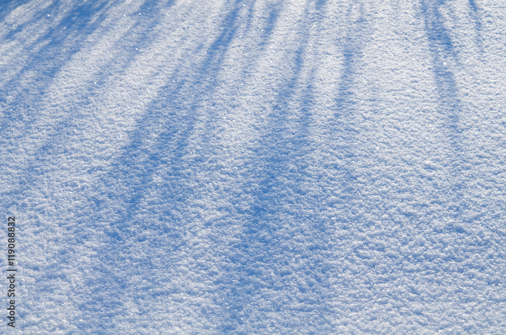 蓬松的雪。