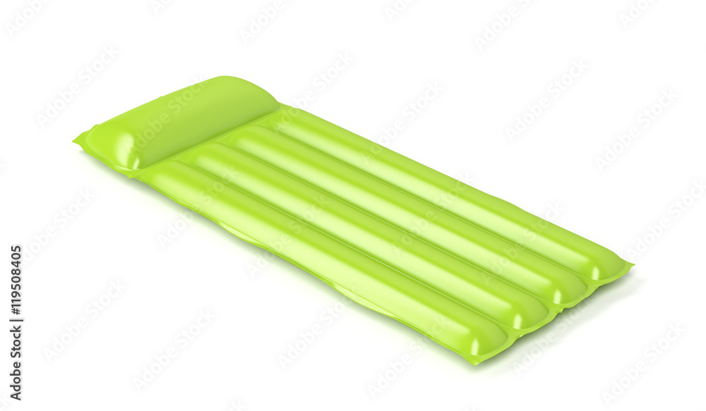 Green floating pool mattress