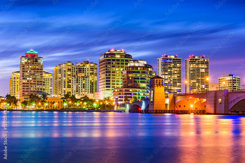 West Palm Beach Florida Skyline