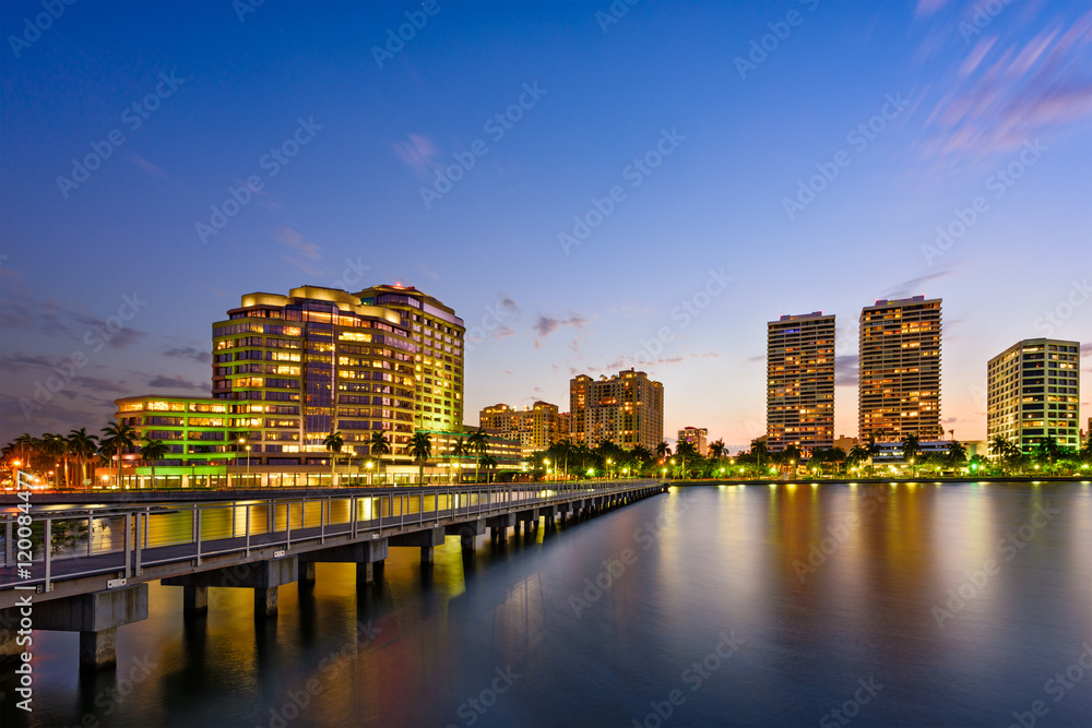 West Palm Beach Florida Skyline