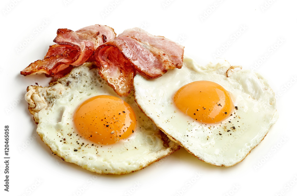 fried eggs and bacon