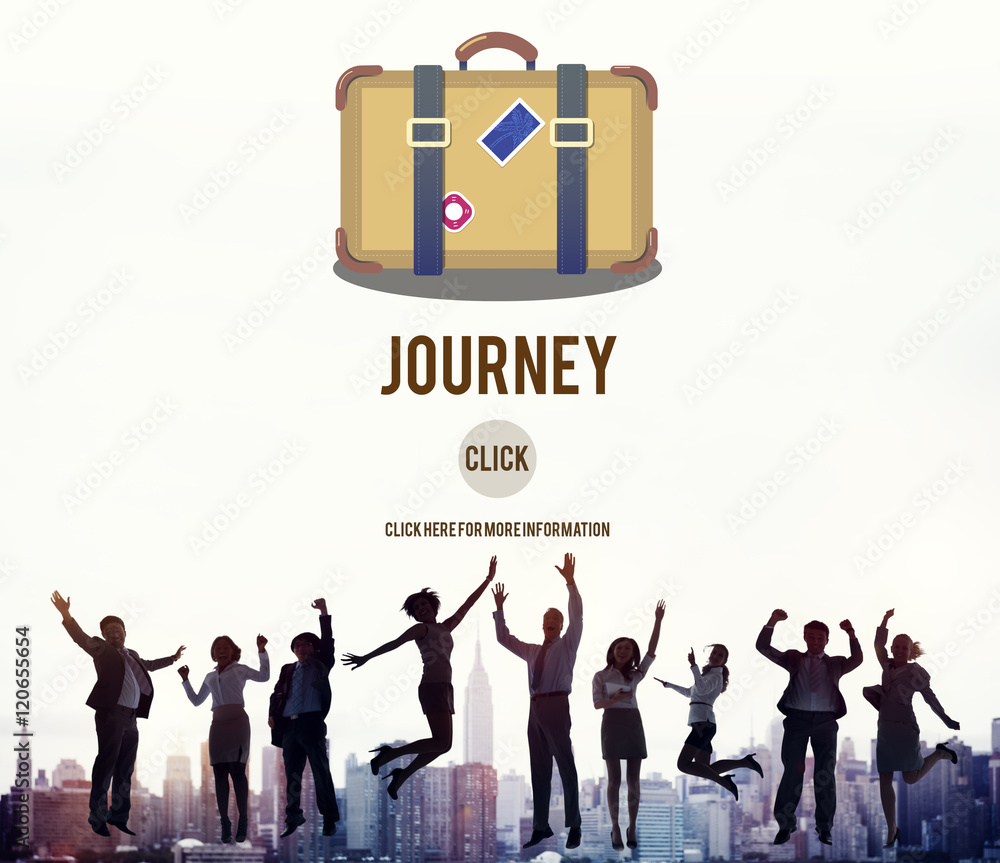 Holiday Travel Trip Journey Bag Symbol Concept