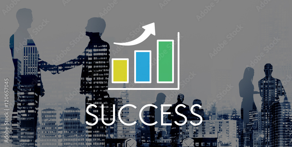 Success Increasing Bar Chart Concept