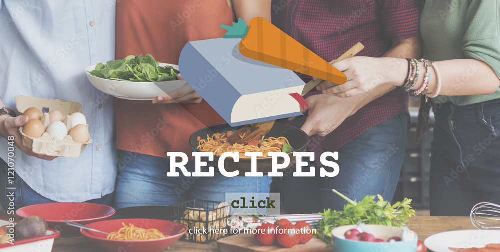 Recipes Food Menu Cafe Restaurant Concept