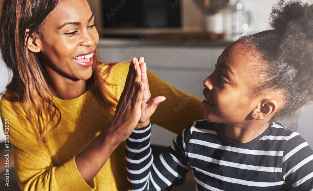 Mom and child drawing