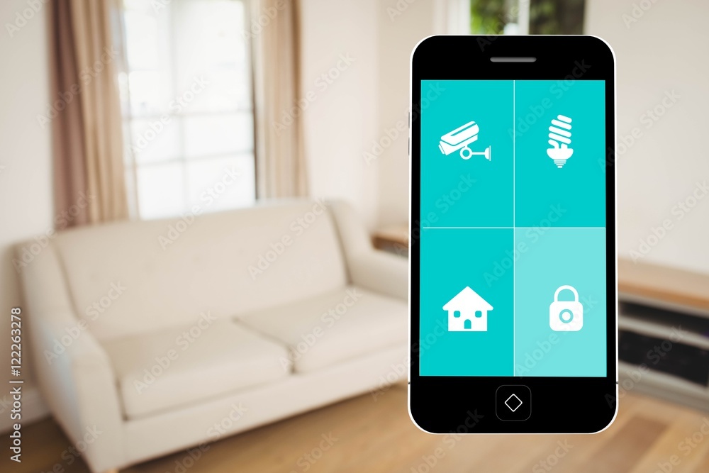 smartphone house control graphic