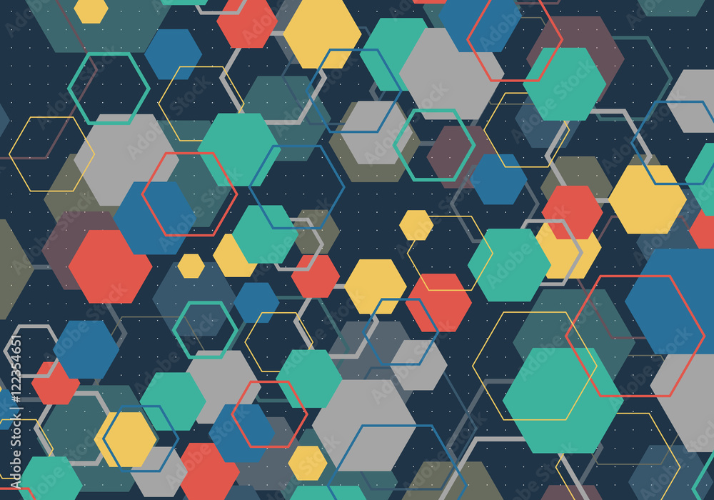 Colorful geometric backdrop