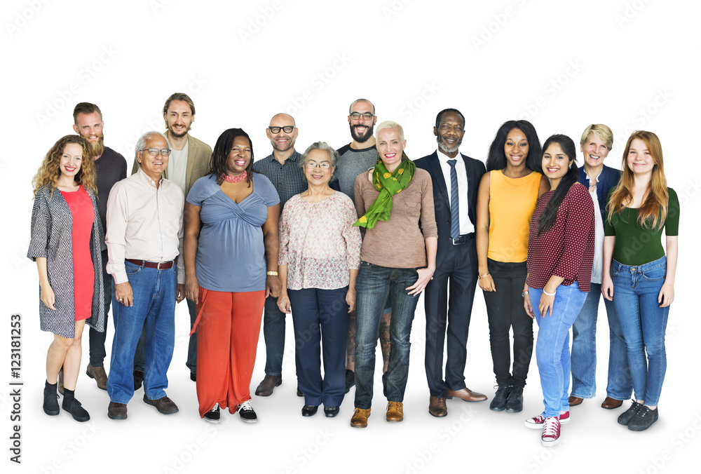 Diverse Group People Standing Concept