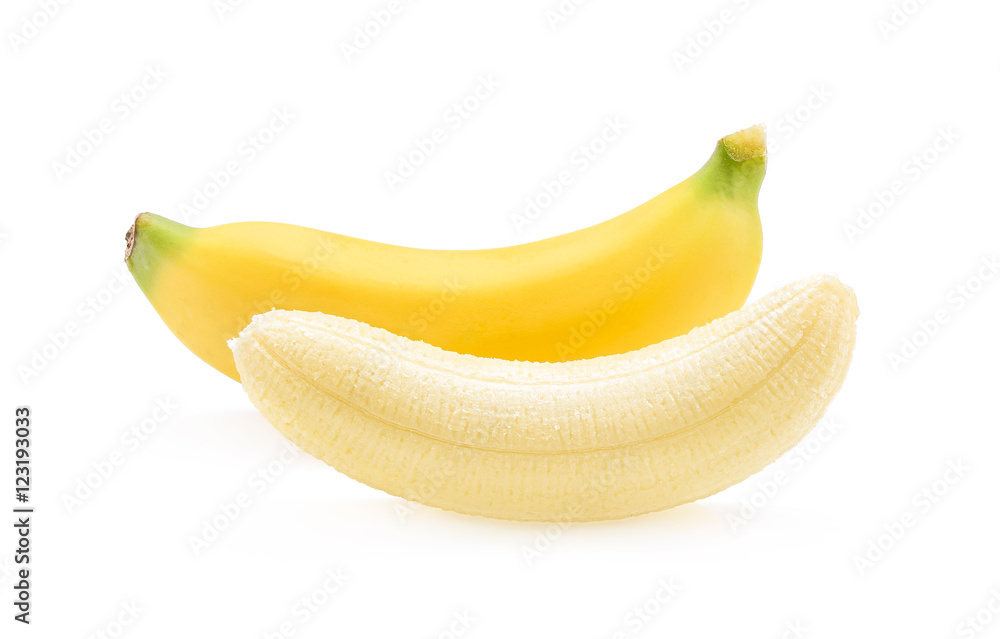 bananas isolated on the white background