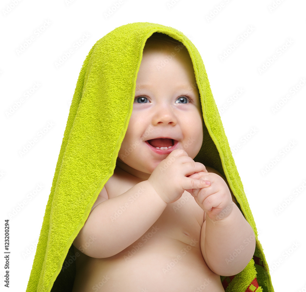 baby in towel