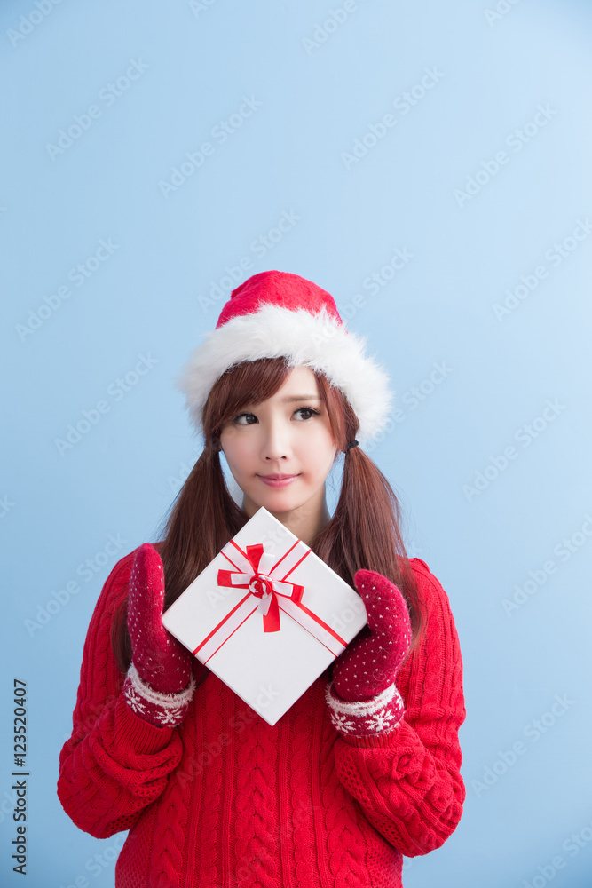 christmas beauty woman