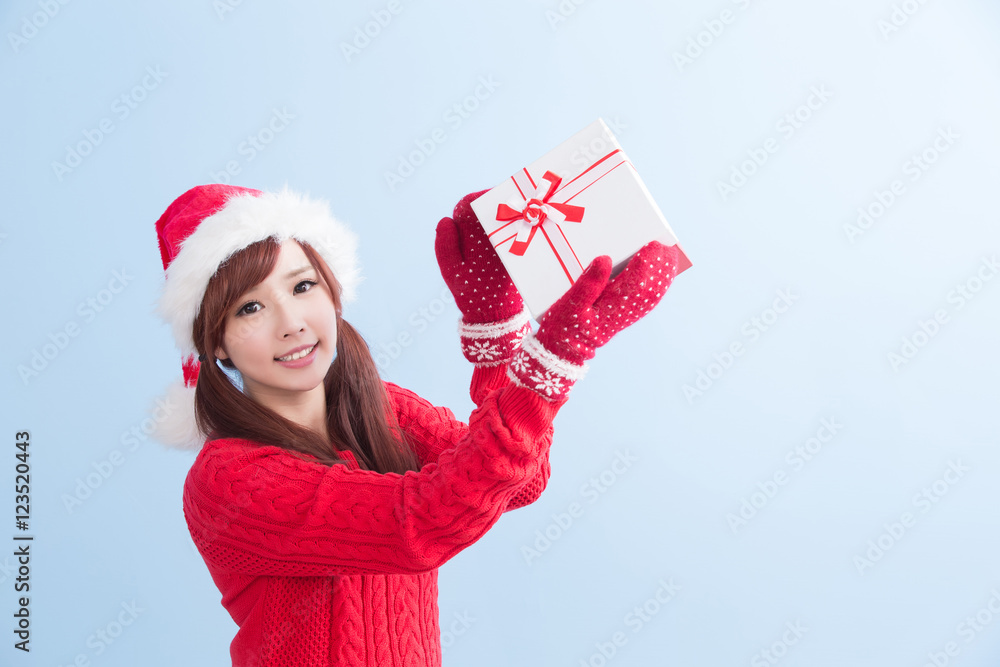 christmas beauty woman