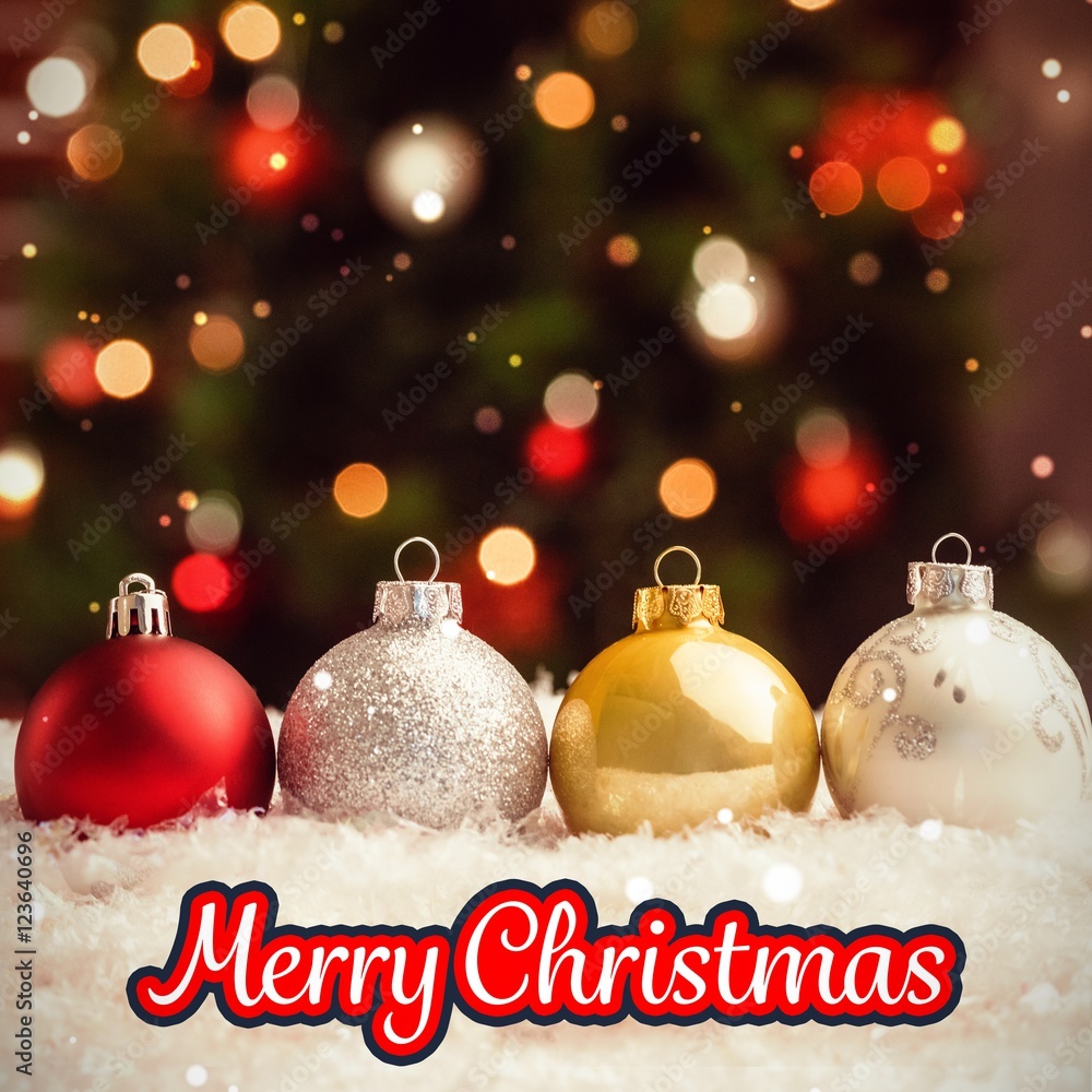 Composite image of merry christmas