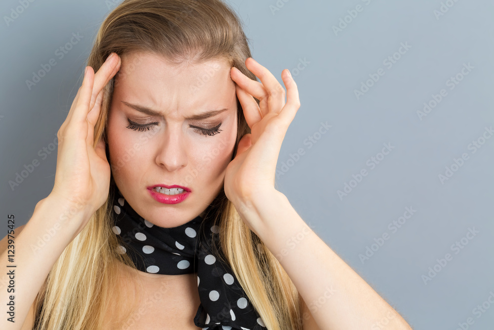 Young woman feeling stressed