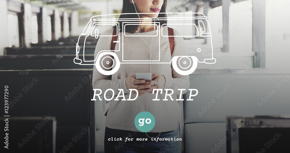 Rent A Car Road Trip Travel Destination Concept