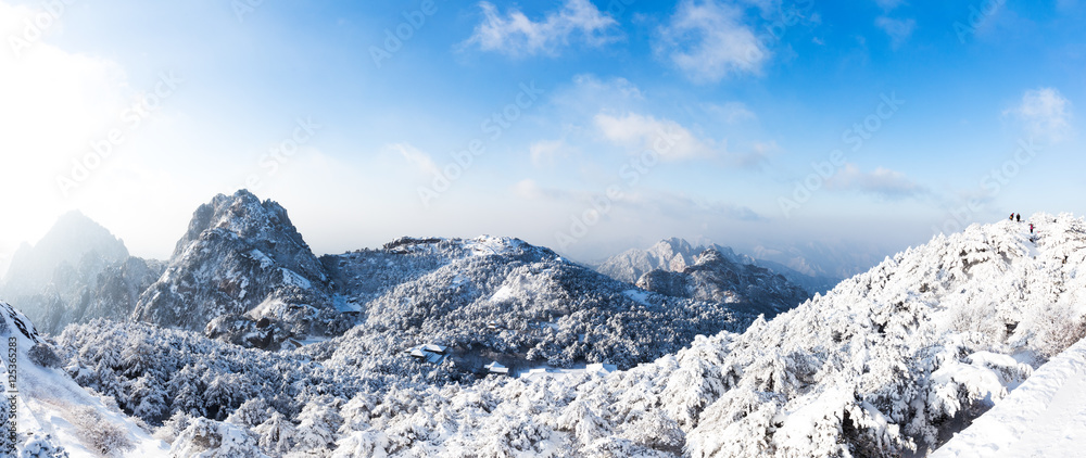 黄山雪景