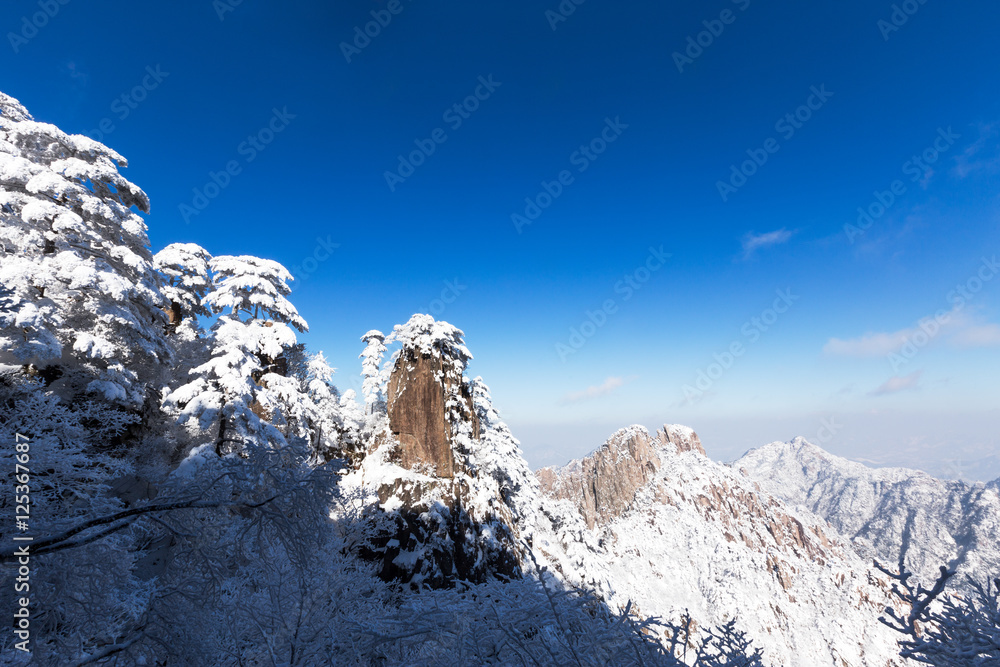 黄山雪景