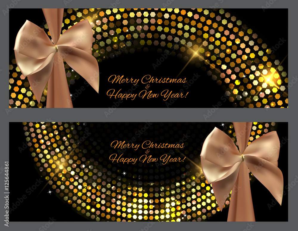 Abstract Beauty Christmas and New Year Background. Vector Illust