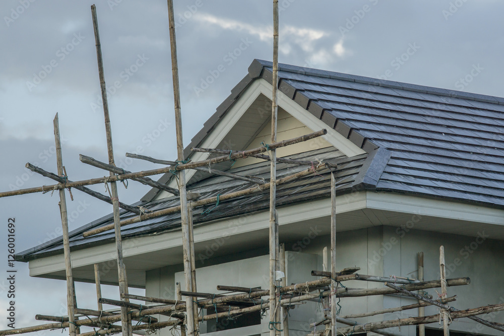 建筑住宅结构钢框架结构屋面