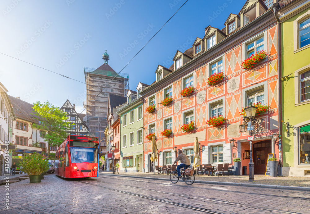 Historic town of Freiburg im Breisgau, Baden-Wurttemberg, Germany