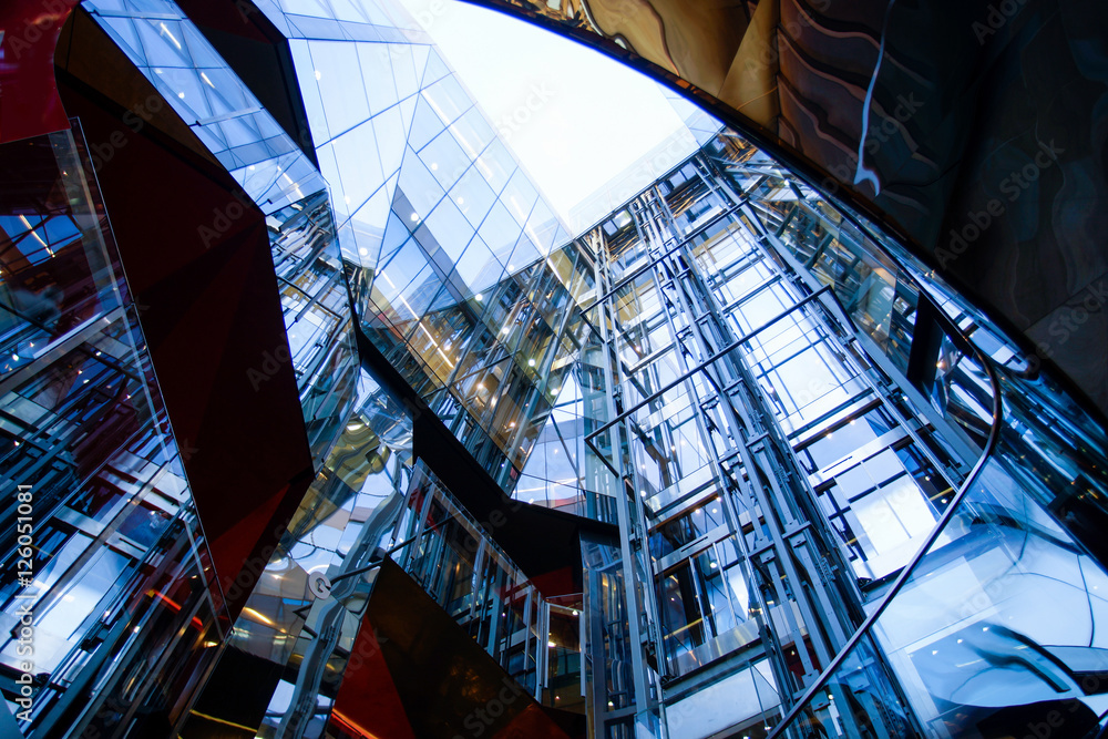 People working at office building in London